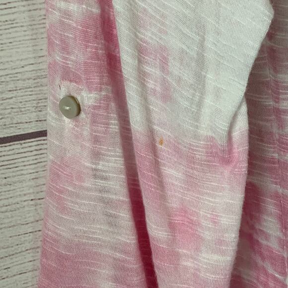 Vintage American Blues Pink Tie Dye Embroidered Button Up Shirt Size M Boho - Picture 13 of 16
